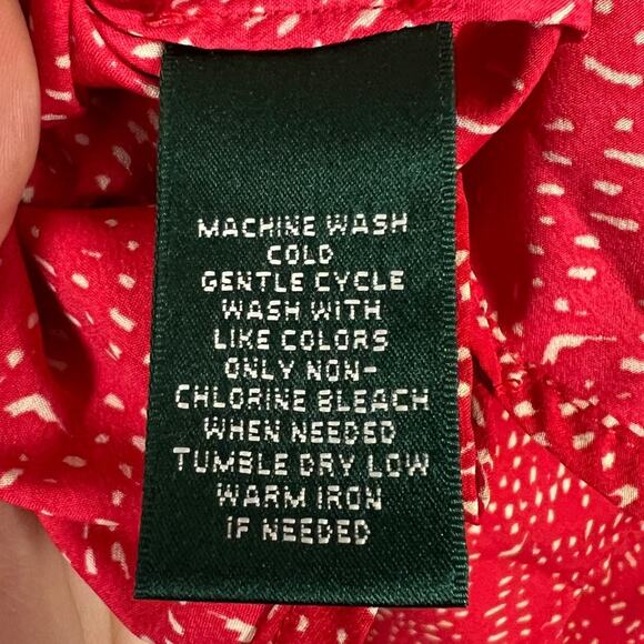 Lauren Ralph Lauren Womens L Mandarin Collar Preppy Career Office Staple Tunic - Picture 8 of 11